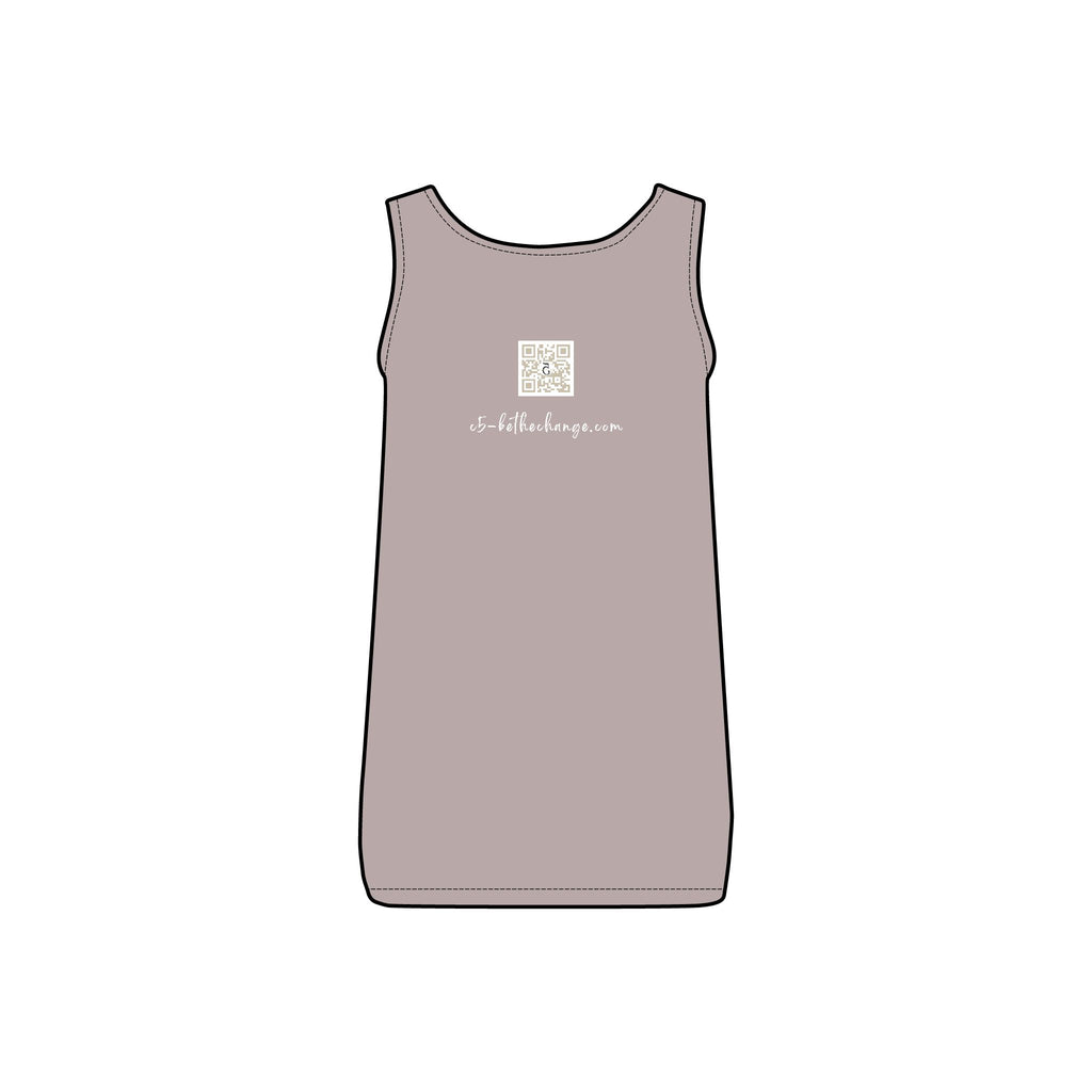 Women's Long Ribbed Tank - Brave, Independent, Thankful, Creative, Happy