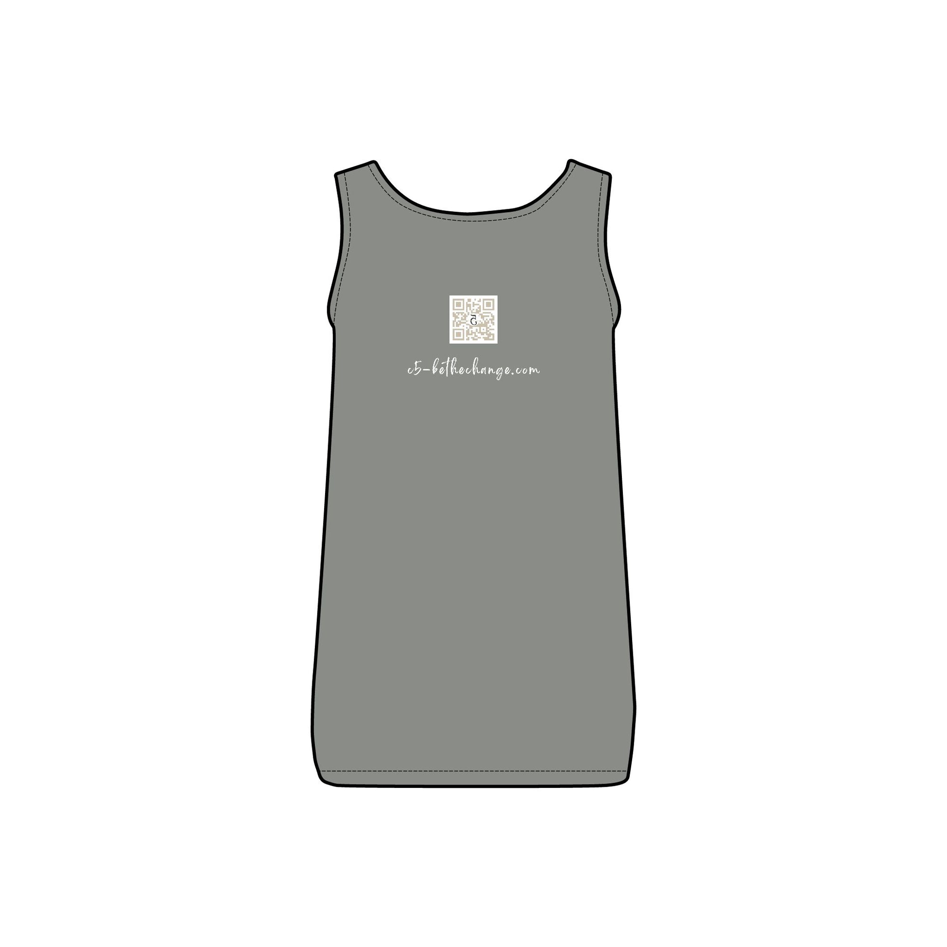 Women's Long Ribbed Tank - Brave, Independent, Thankful, Creative, Happy