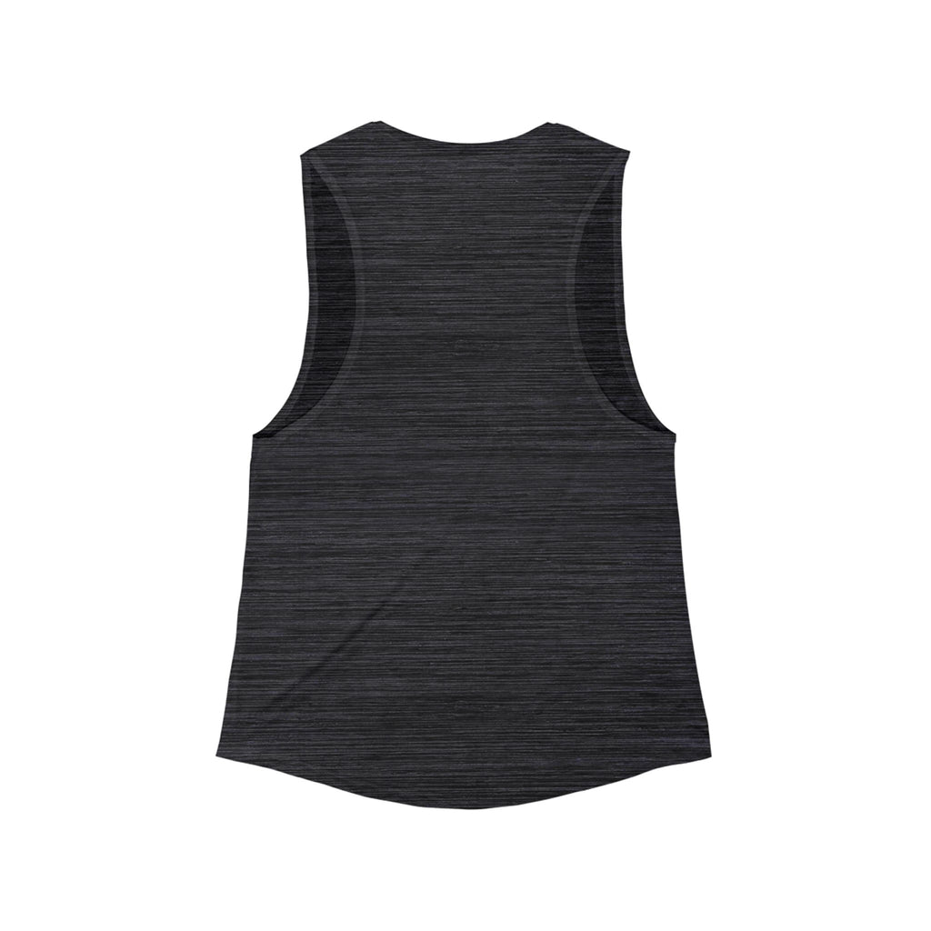 Inspirational Women's Flowy Muscle Tank — Brave Independent Thankful Creative Happy