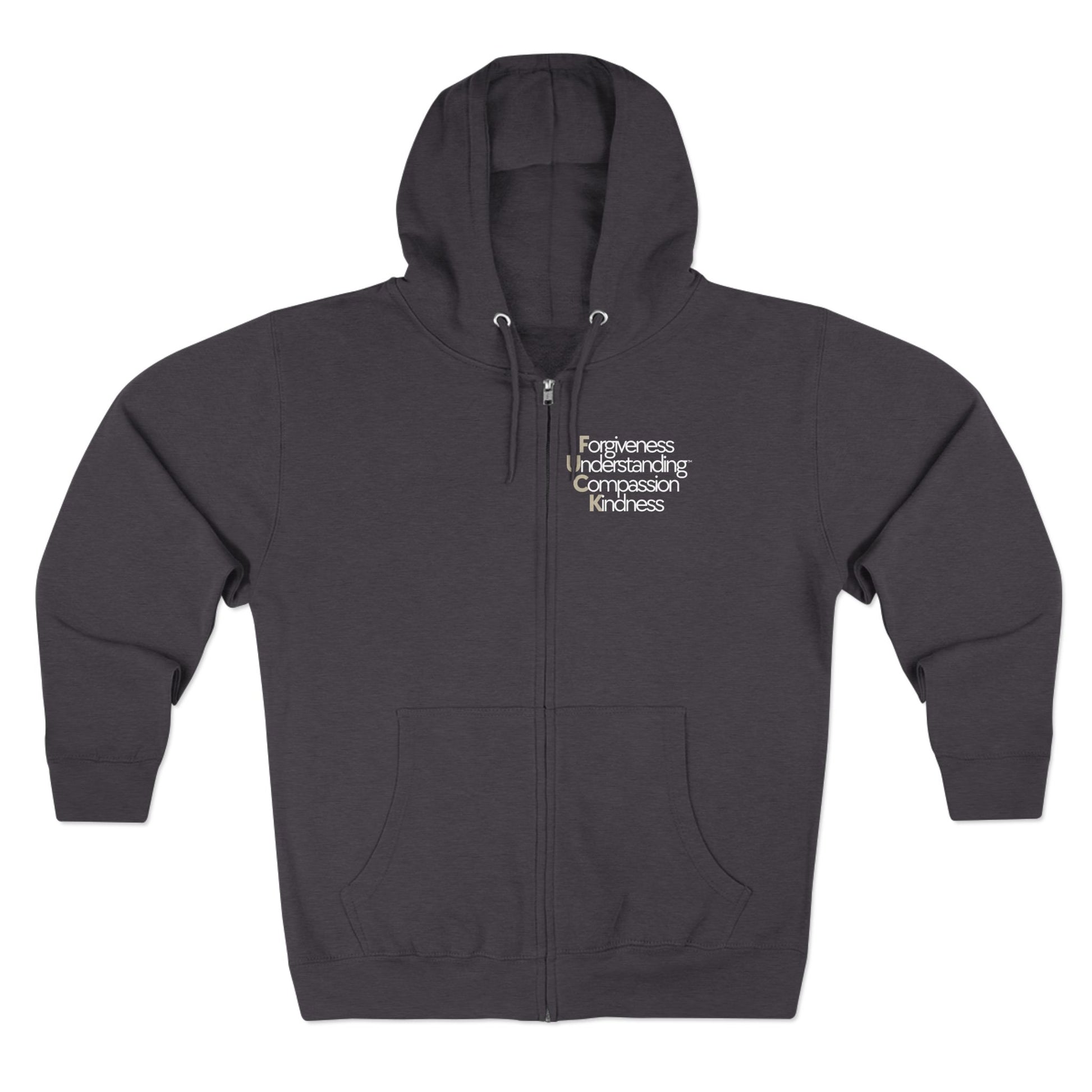 Unisex Zip Hoodie - Forgiveness Understanding Compassion Kindness