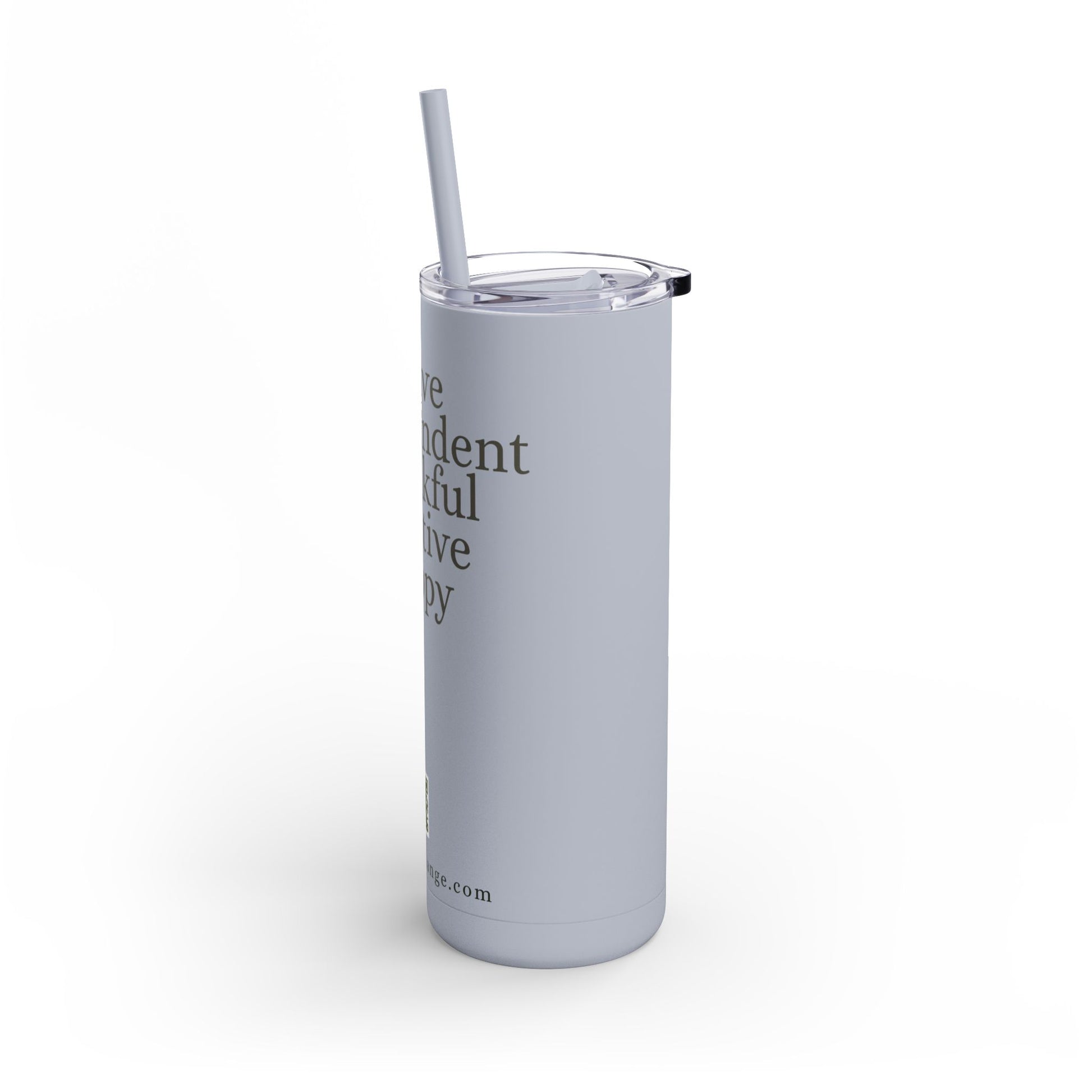 20oz Matte Tumbler - Brave, Independent, Thankful, Creative, Happy
