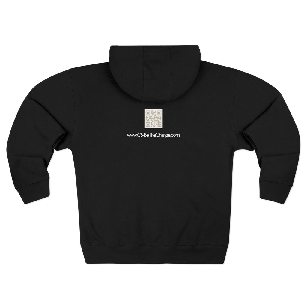 Unisex Zip Hoodie — Brave, Independent, Thankful, Creative, Happy