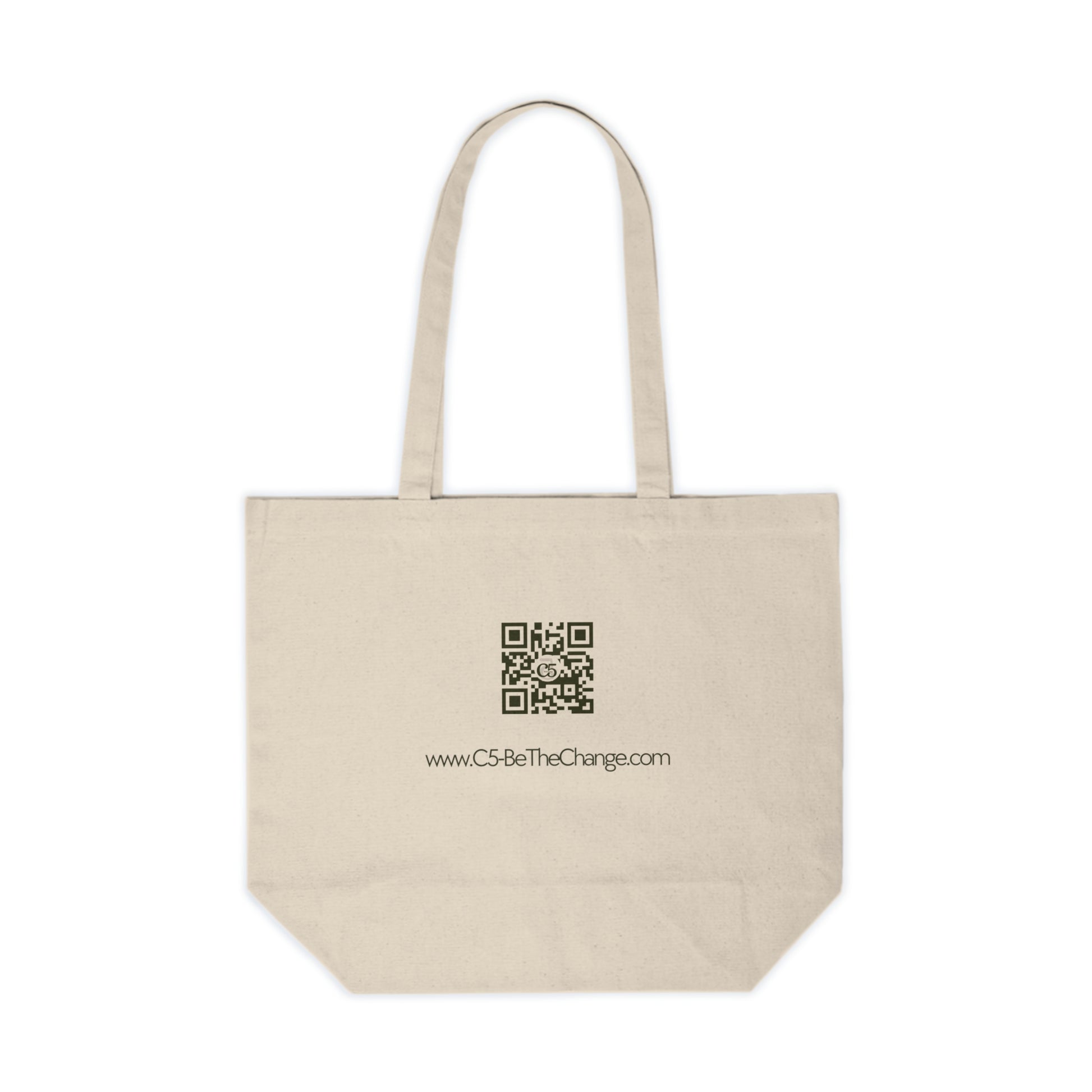 Canvas Tote w/ QR Code - Forgiveness, Understanding, Compassion, Kindness