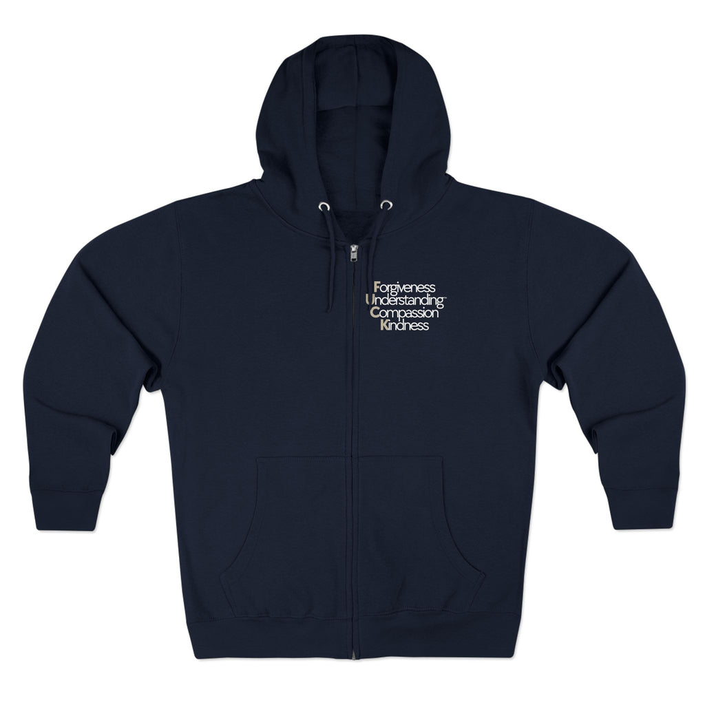 Unisex Zip Hoodie - Forgiveness Understanding Compassion Kindness