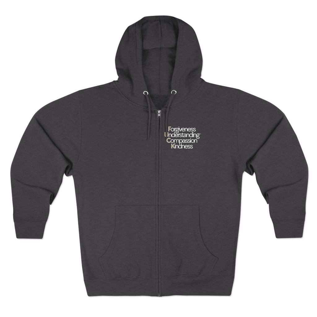 Unisex Zip Hoodie - Forgiveness Understanding Compassion Kindness