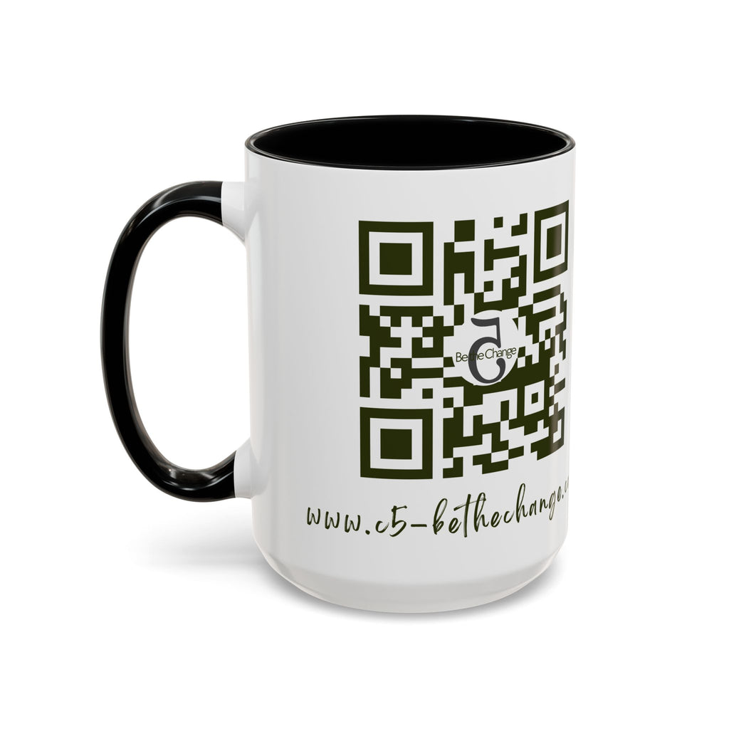 Tall Coffee Mug - Brave, Independent. Thankful, Creative, Happy - 15oz
