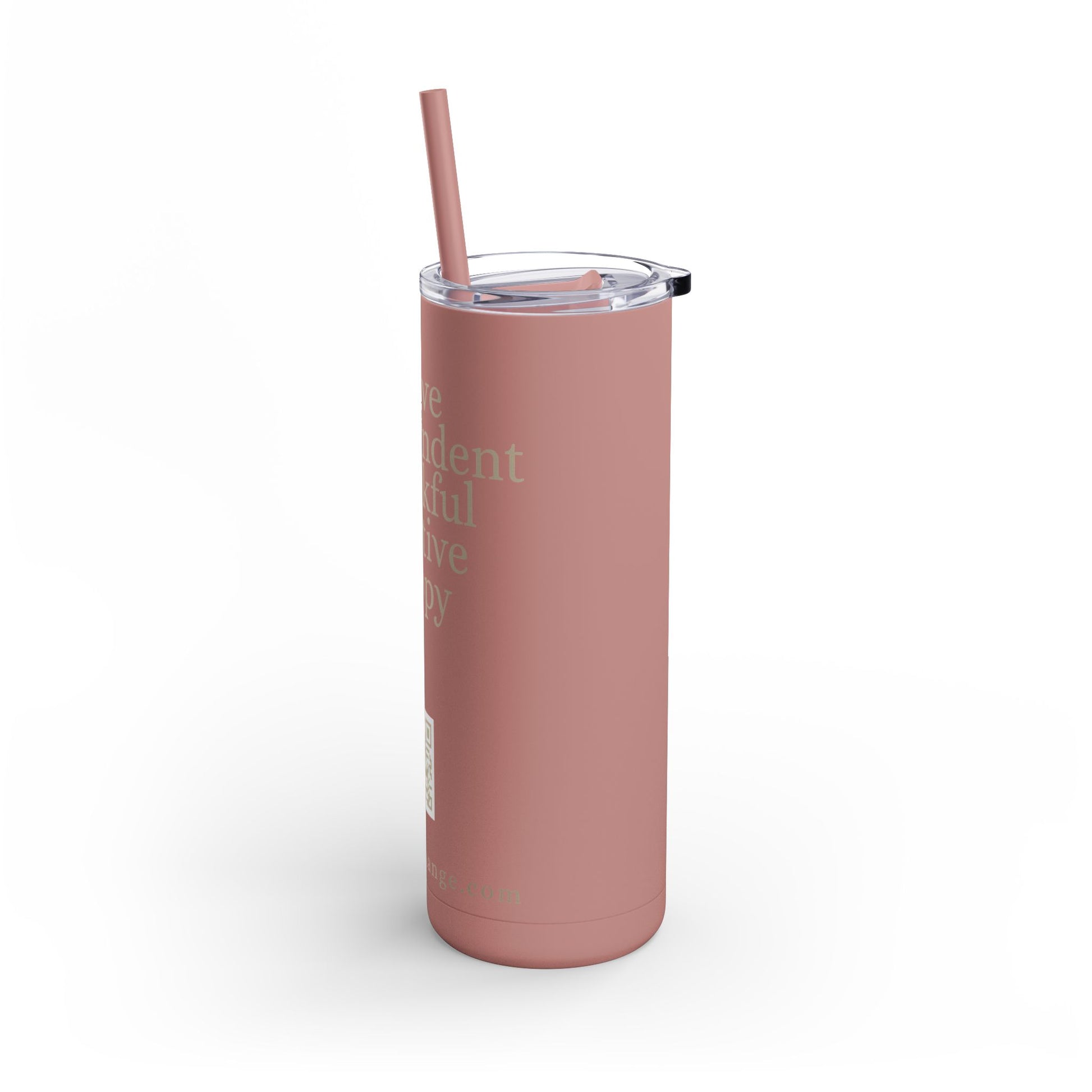 20oz Matte Tumbler - Brave, Independent, Thankful, Creative, Happy
