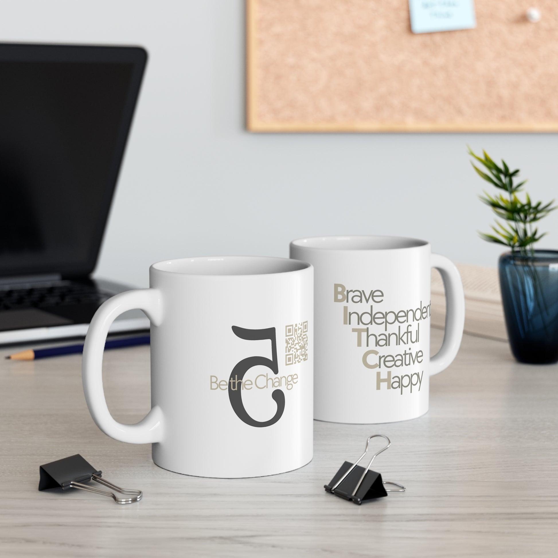 C5 Mug - Brave, Independent, Thankful, Creative, Happy