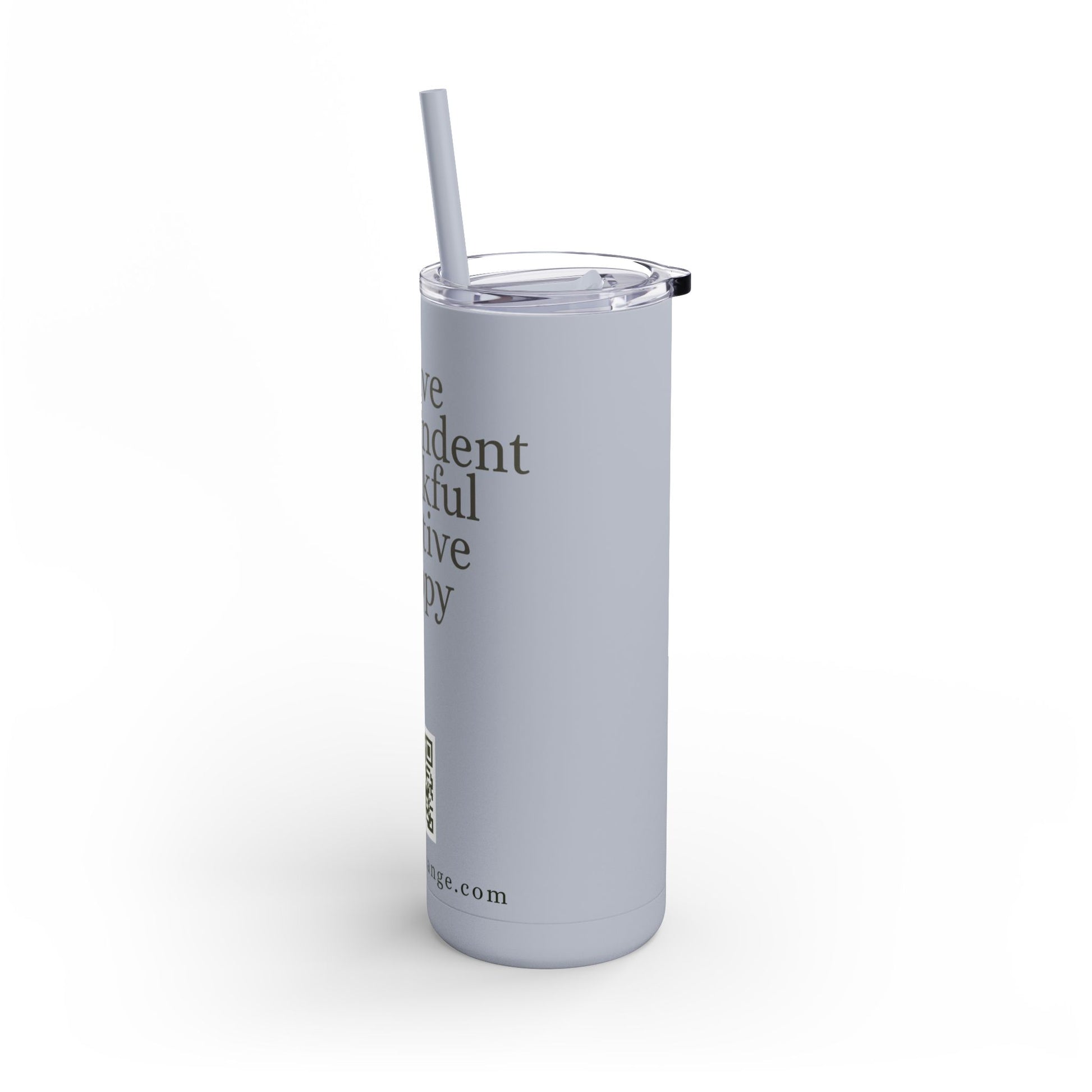 20oz Matte Tumbler - Brave, Independent, Thankful, Creative, Happy