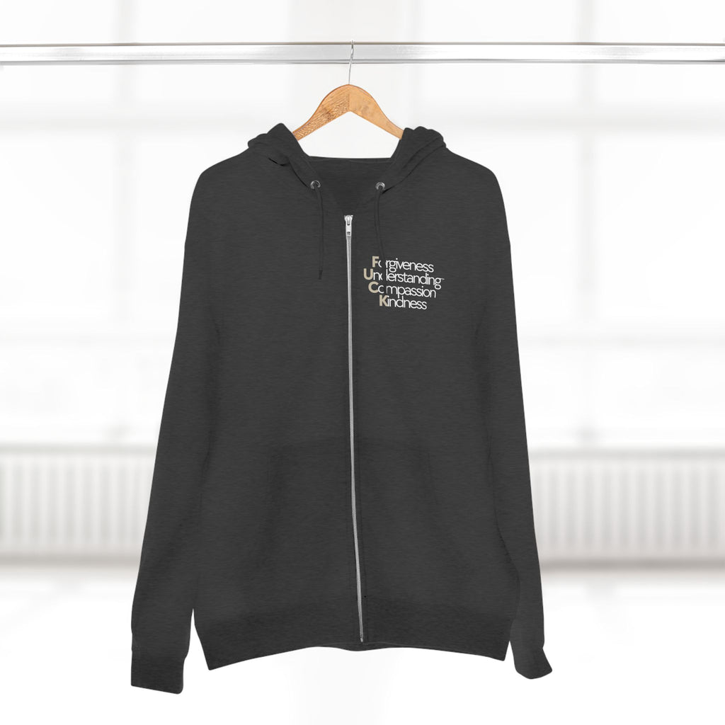 Unisex Zip Hoodie - Forgiveness Understanding Compassion Kindness