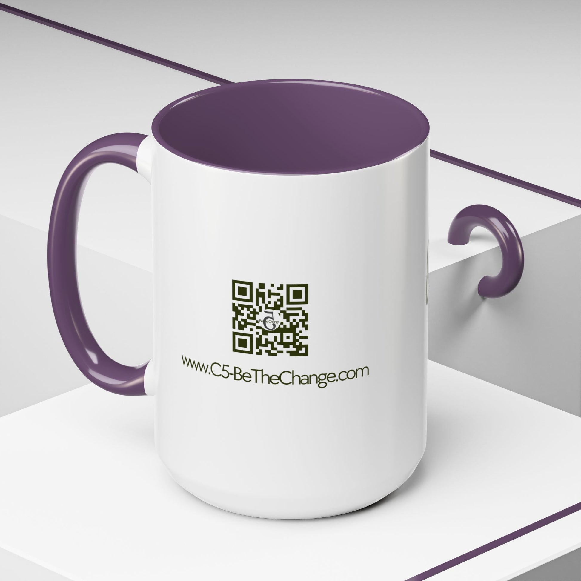 Tall Coffee Mug - Forgiveness, Understanding, Compassion, Kindness - 15oz
