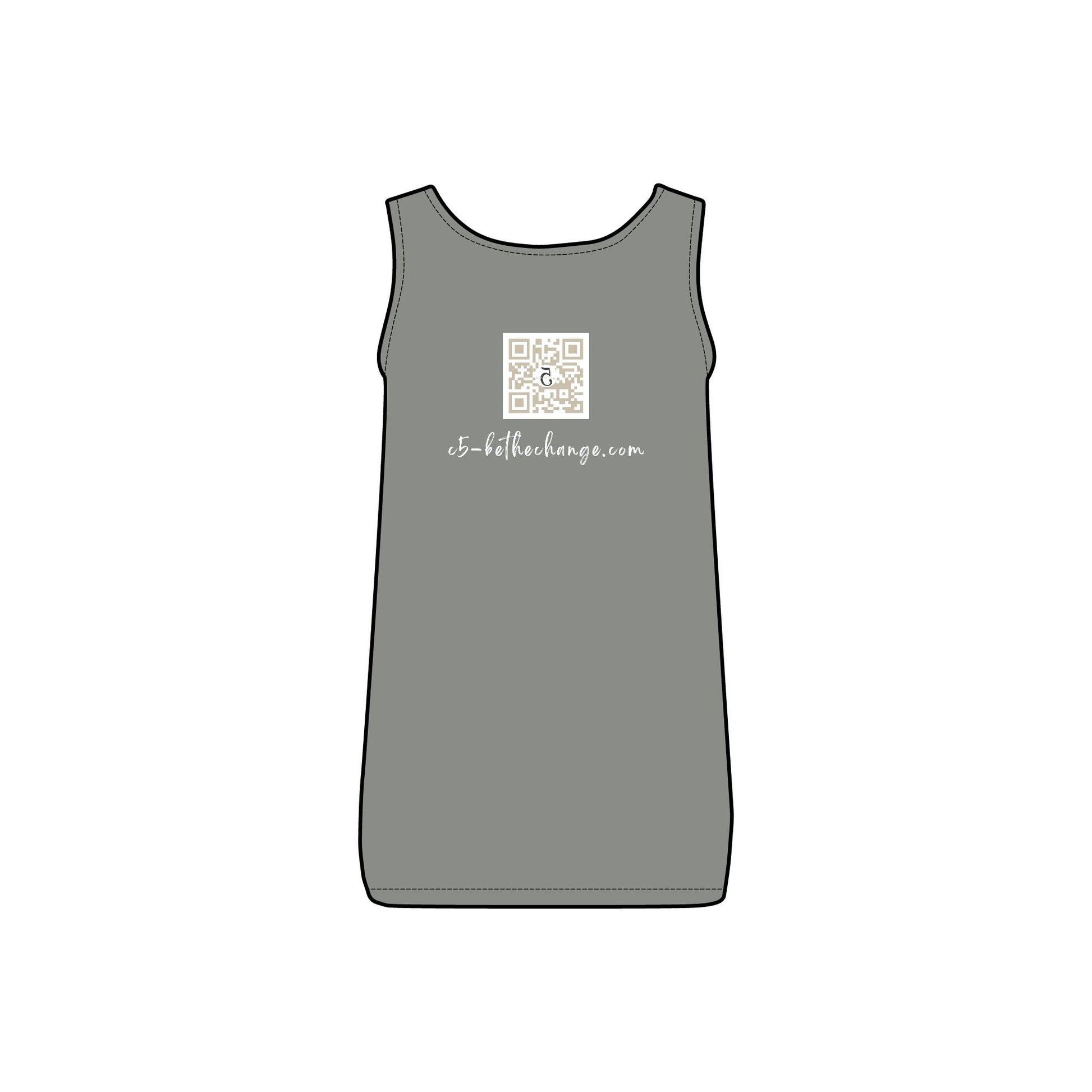 Women's Long Ribbed Tank - Brave, Independent, Thankful, Creative, Happy
