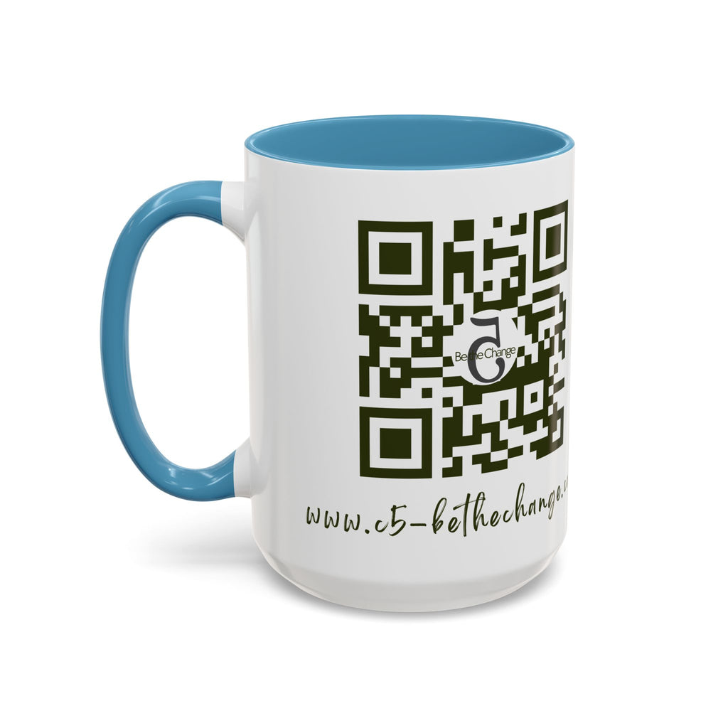 Tall Coffee Mug - Brave, Independent. Thankful, Creative, Happy - 15oz