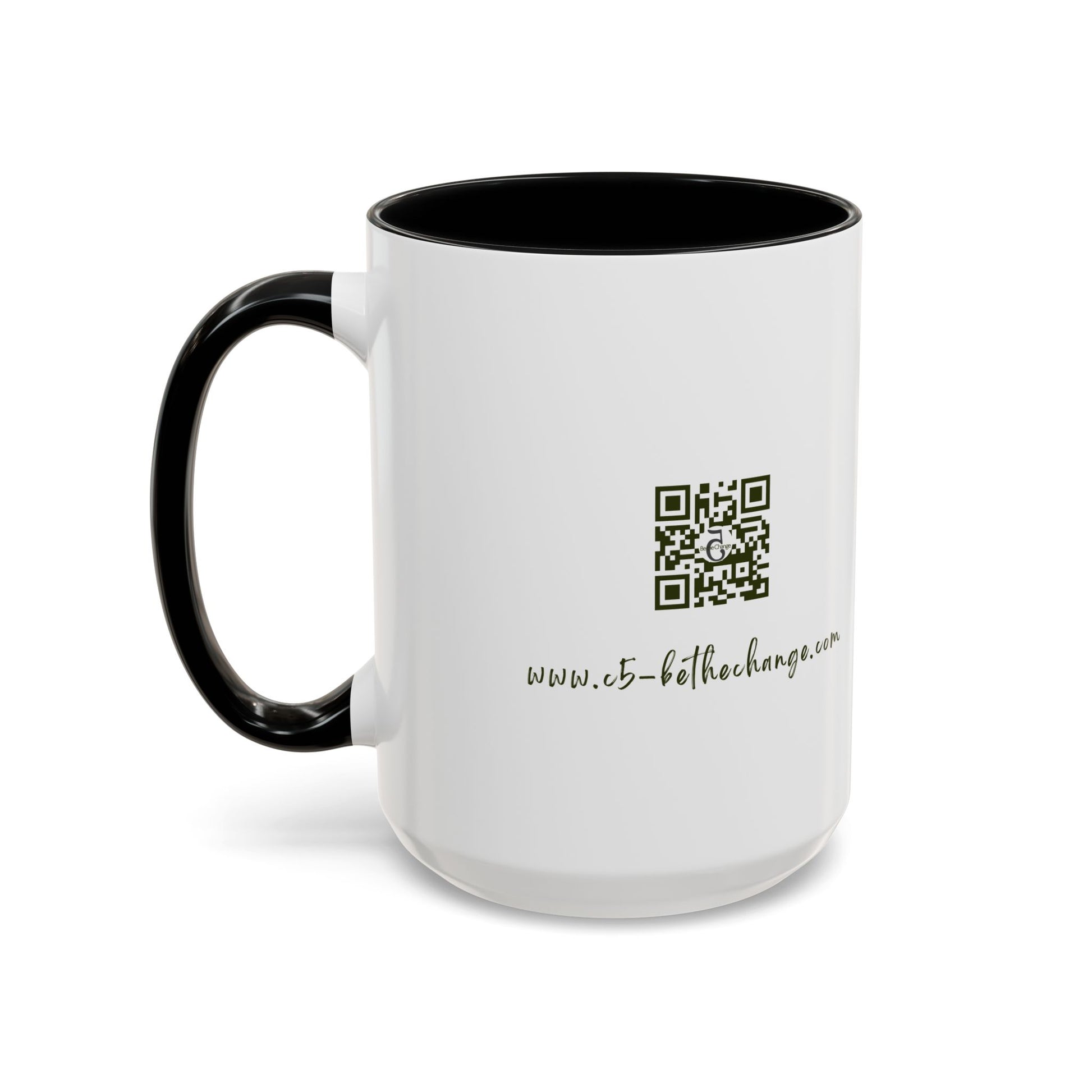 Tall Coffee Mug - Brave, Independent. Thankful, Creative, Happy - 15oz