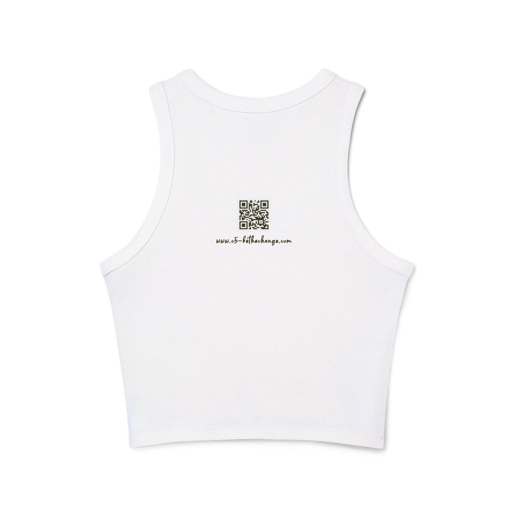 Racer Back Ribbed Micro Tank - Forgiveness, Understanding, Compassion, Kindness