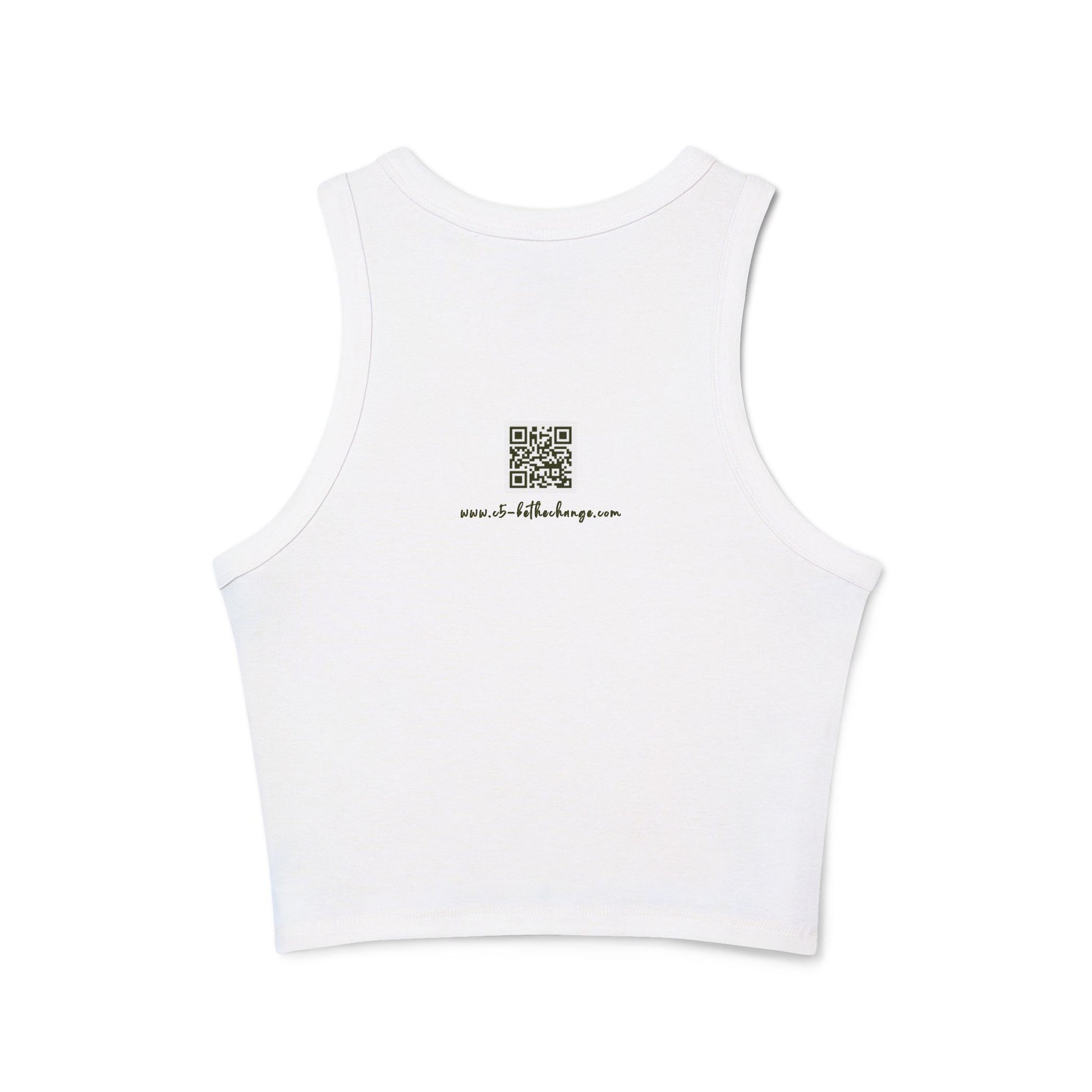 Racer Back Ribbed Micro Tank - Forgiveness, Understanding, Compassion, Kindness